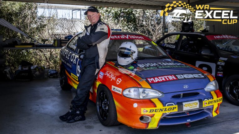 David Charnley Excel Race driver in Perth WA