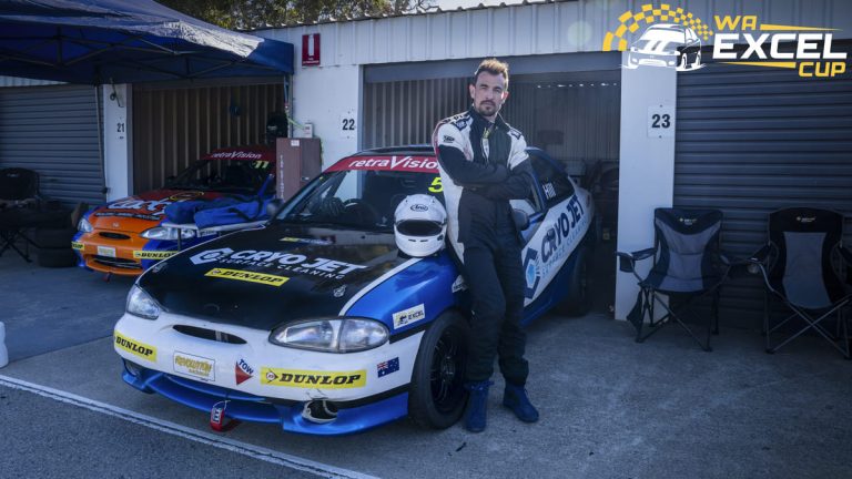 Dean Hill Excel race driver from Perth WA